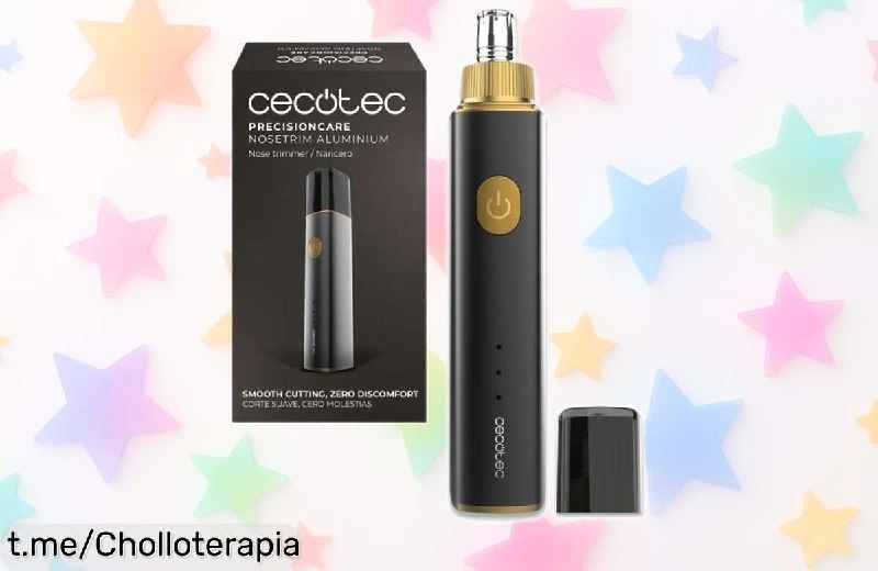 Recortador Cecotec PrecisionCare NoseTrim Inalámbrico para Nariz y Orejas