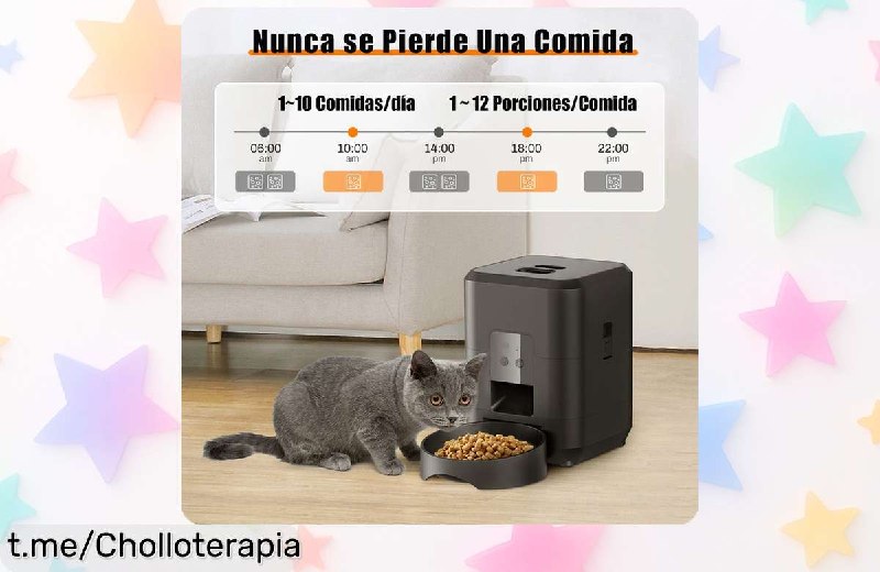 Comedero Inteligente WiFi para Mascotas con Control de Raciones y Horarios