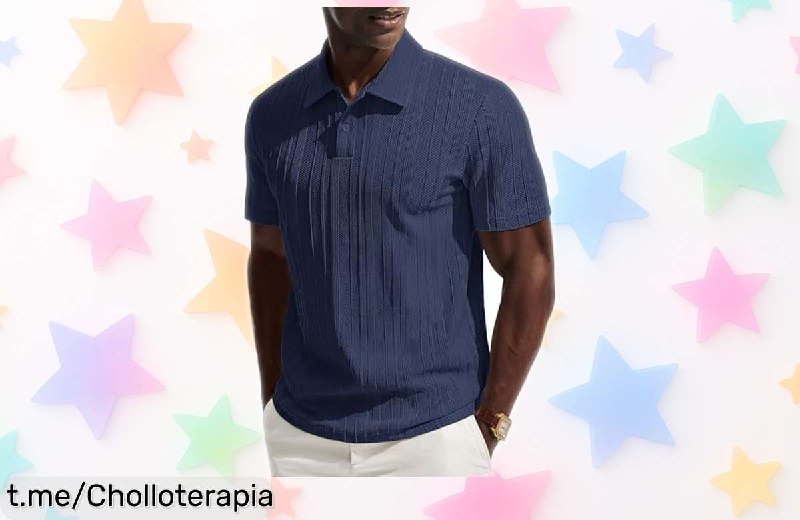 Polo Paul Jones Elástico de Manga Corta para Hombre