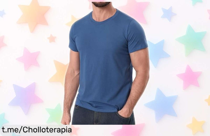 Camiseta Algodón Manga Corta iClosam para Hombre