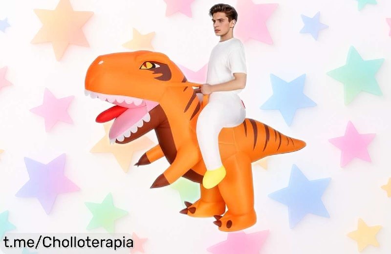 Disfraz Hinchable T-Rex Alaao para Adulto - ¡Conviértete en el Rey de la Fiesta!