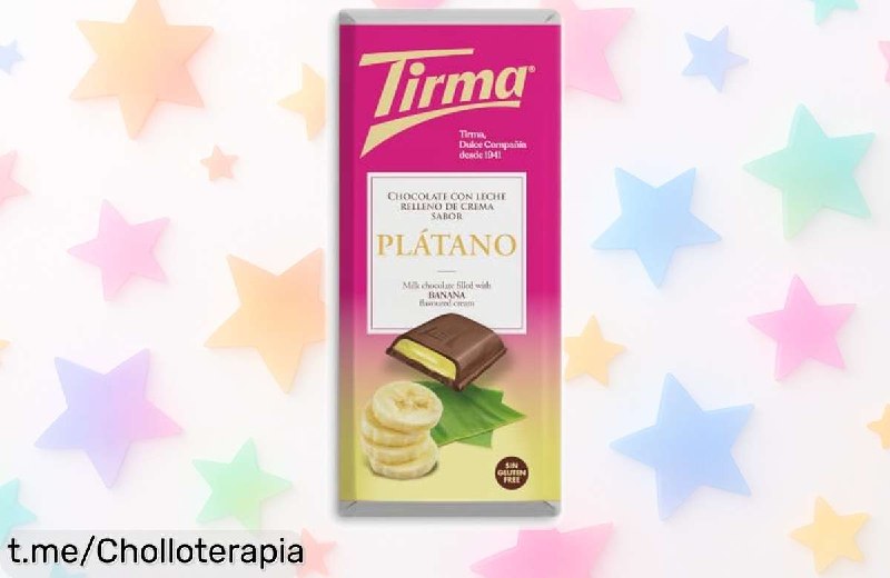 Chocolate Tirma Cremoso Sabor Plátano con Leche