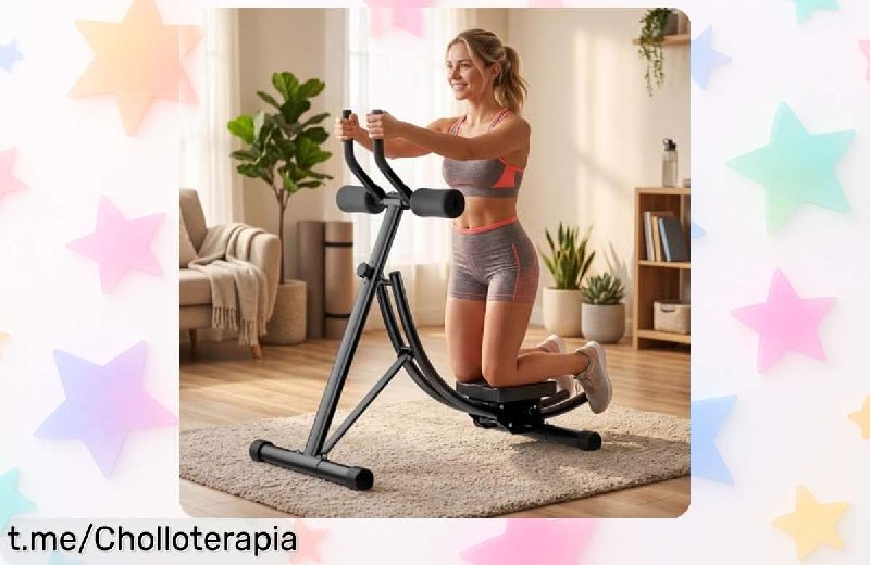 Máquina Abdominal Plegable con Asiento Giratorio 180°
