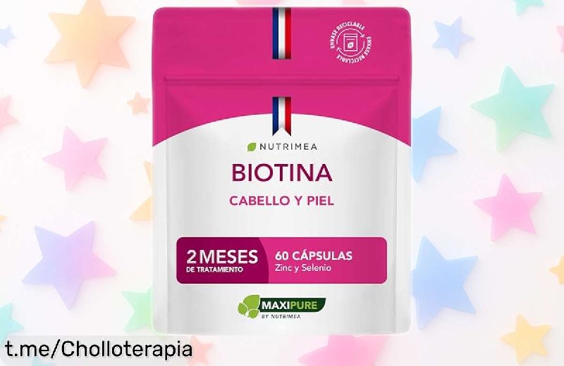 Biotina Vegana con Zinc y Selenio para Pelo, Piel y Uñas - 60 Cápsulas