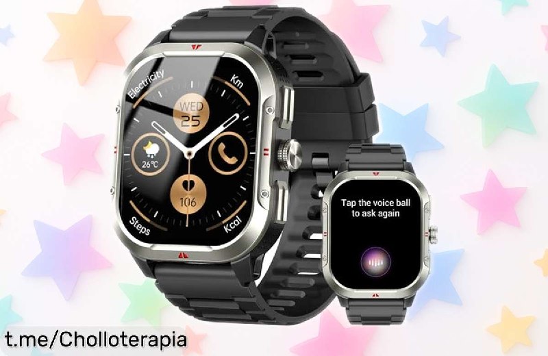 Smartwatch Jugeman con GPS y Llamadas Bluetooth para Hombre