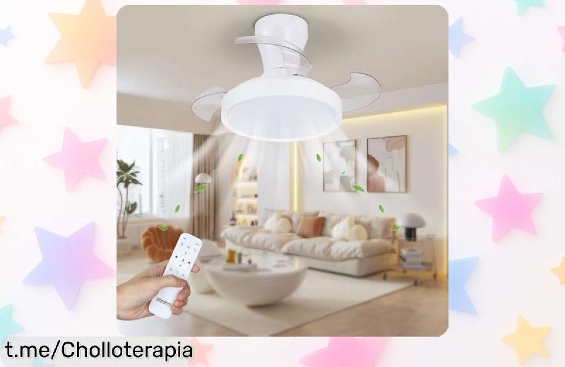 Ventilador de Techo Activeallbrite con Motor DC y Aspas Retráctiles