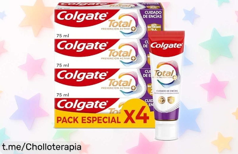 Colgate Total Prevención Activa Pack 4x75ml - Cuidado Integral de Encías