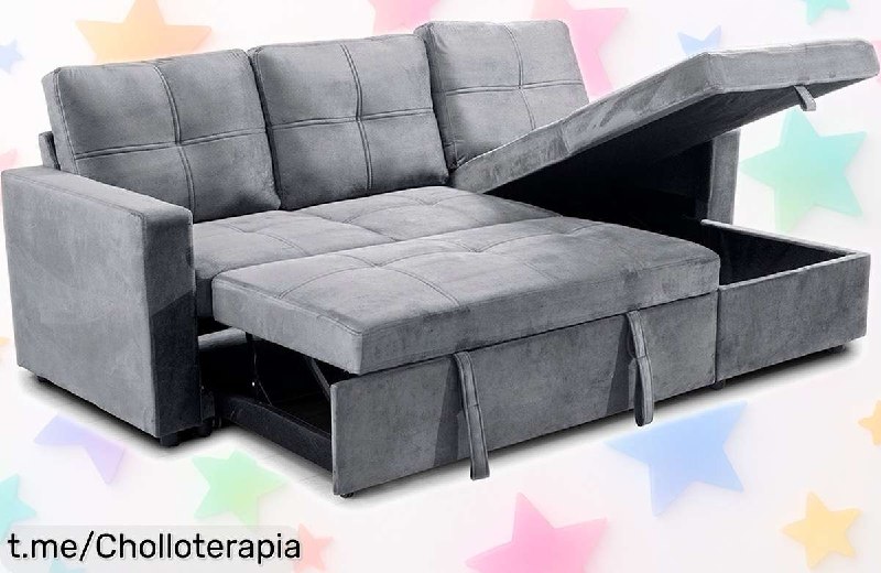 Sofá Cama Chaise Longue Pau 215cm Conforama