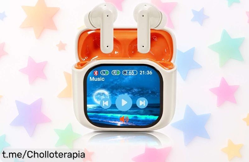 Auriculares Inalámbricos con Pantalla LED Táctil y 40 Horas de Batería