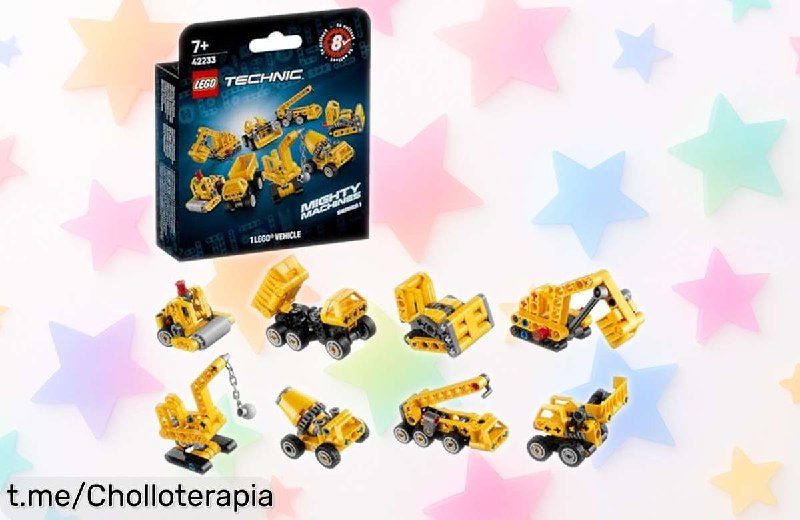Pack Sorpresa LEGO Technic con 8 Vehículos de Construcción