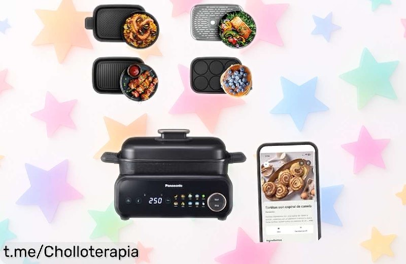 Multi Cooker Panasonic NFGM400: Barbacoa sin Humo y 9 Modos Automáticos