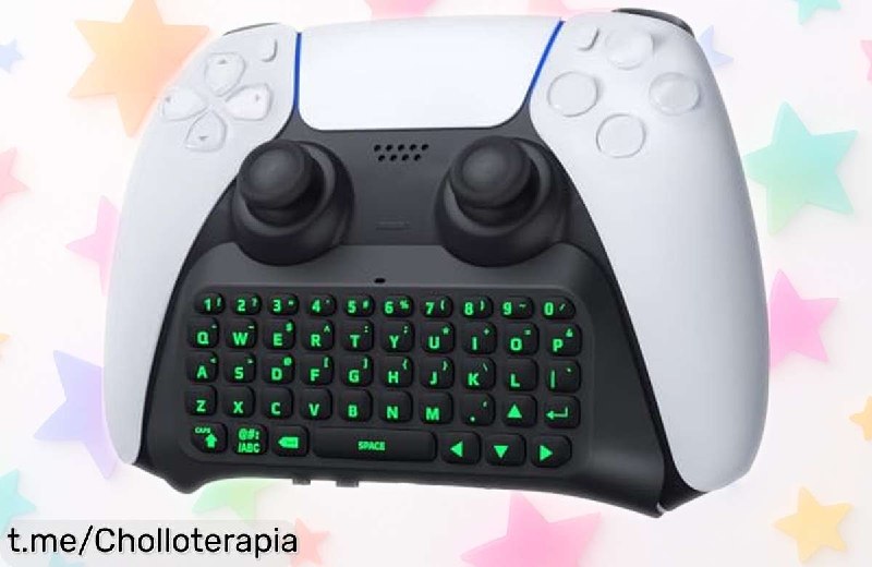 Teclado TiMOVO Retroiluminado Verde para Mando PS5