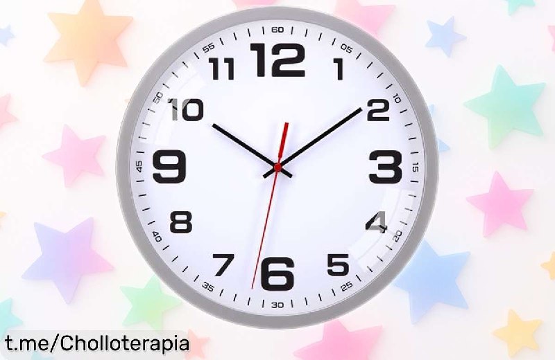 Reloj de Pared Warminn Silencioso y Moderno con Números Grandes