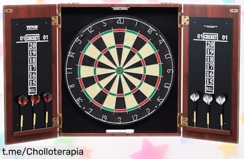 VEVOR Juego de Dardos Autoreparable con Tablero Oficial y Accesorios