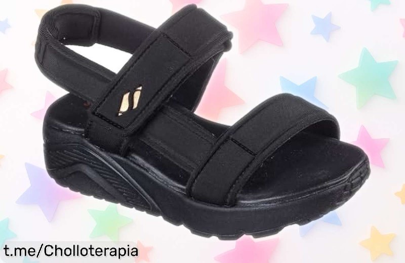 Sandalias Skechers con Diseño en T y Correa Adaptable