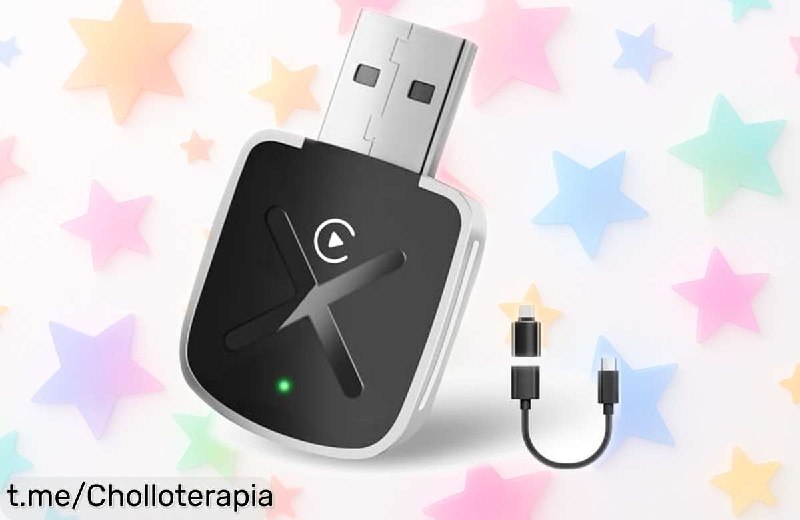 XILANHUA Mini USB Adaptador CarPlay Inalámbrico para Coche