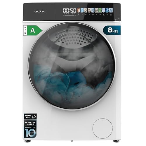 Lavadora Secadora Cecotec Bolero Wash&Dry 8kg con Motor Inverter y Vapor