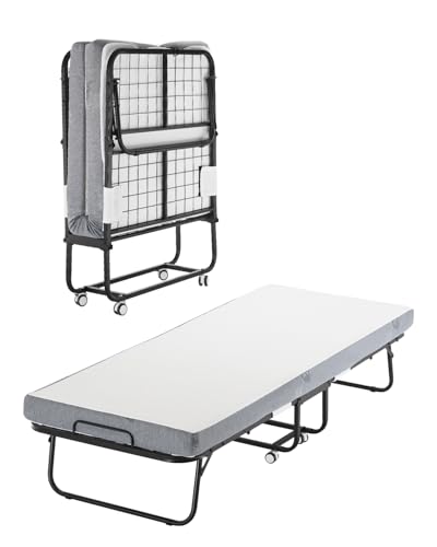 Cama Plegable VEVOR Individual con Colchón Viscoelástico
