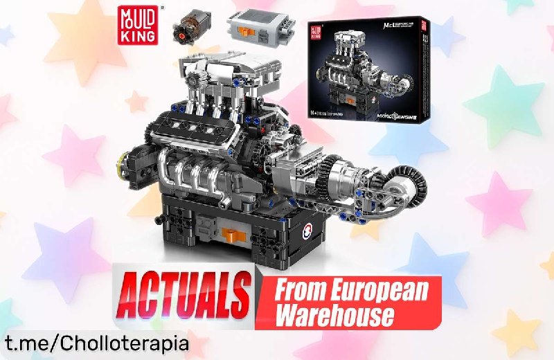 Mould King 10206 Motor V8 Técnico para Ensamblar