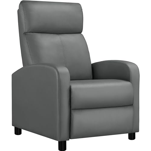 YAHEETECH Sillón Relax Reclinable Manual Ajustable con Reposapiés