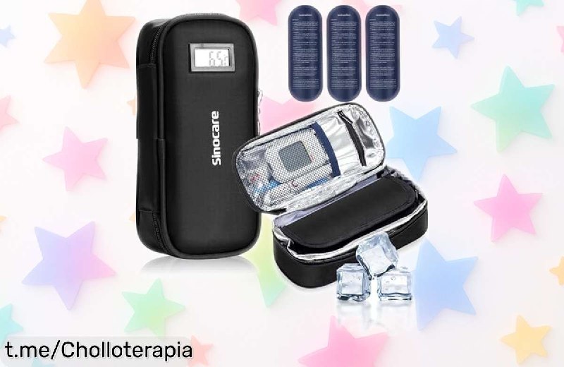 Estuche Isotérmico Sinocare para Insulina - Conserva Frío 10 Horas