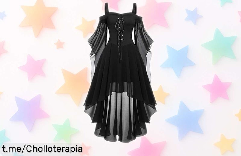Vestido Medieval de Encaje para Mujer - Ideal Halloween y Cosplay