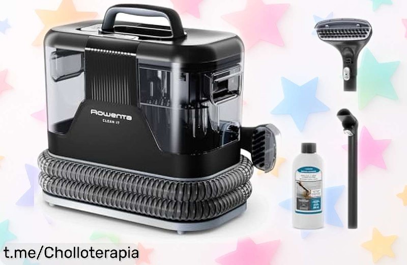 Aspiradora para Tapicerías Rowenta Clean It Potente con 3 Cabezales