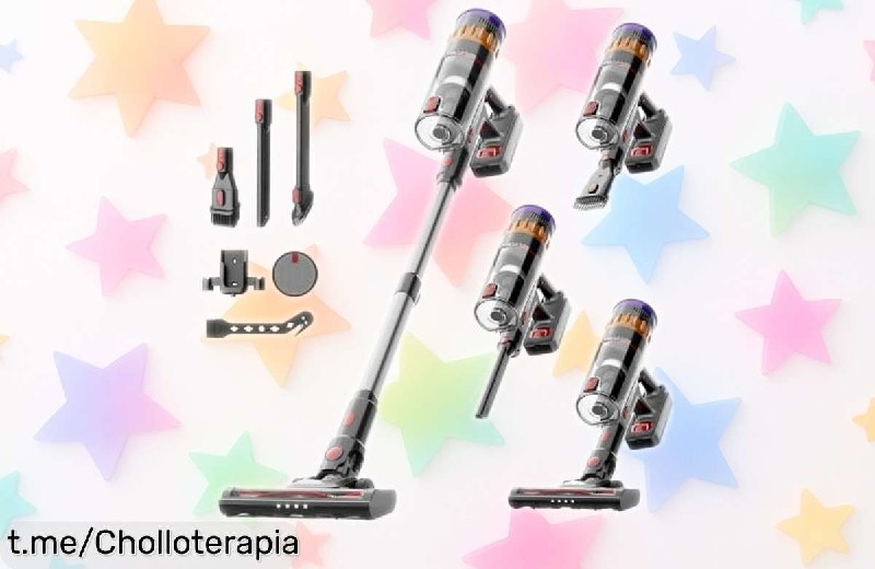 Aspirador sin Cable Lefant V1 Potente con 60 KPa y Filtro de 5 Capas
